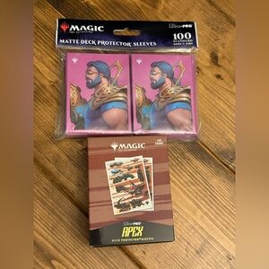 Magic The Gathering Ultra Pro 105ct Apex Sleeves & 100ct Matte Deck Protector